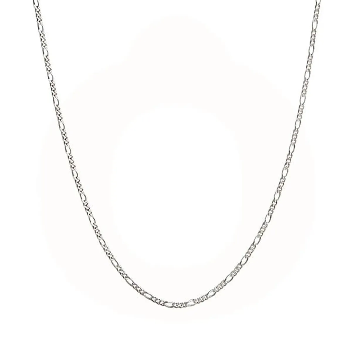 Jeberg Jewellery - Figaro halskæde 4518-45-SILVER sterlingsølv