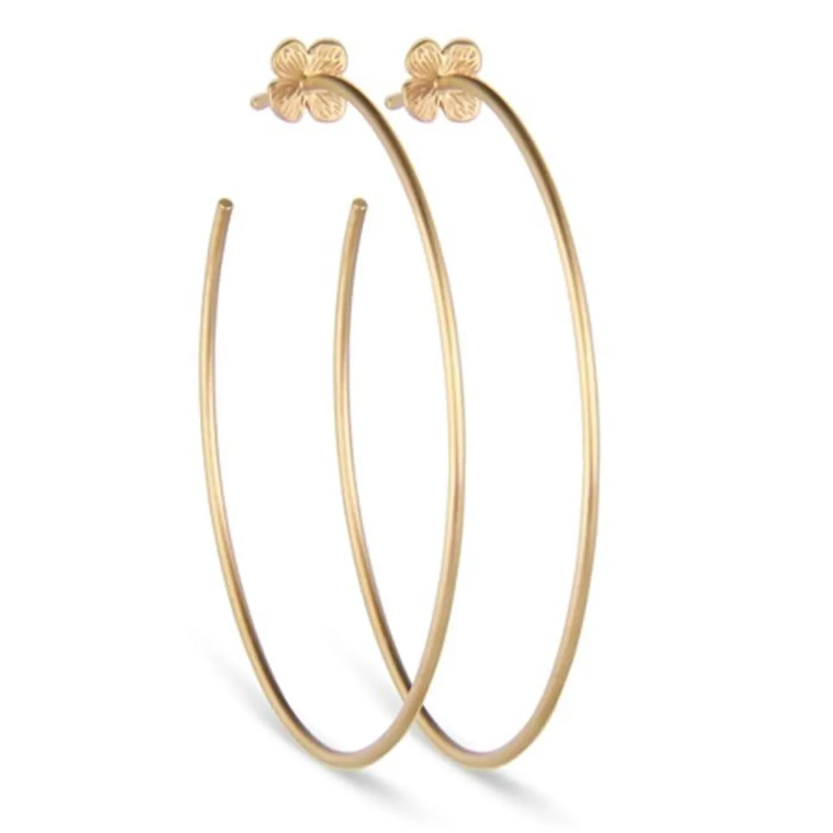 Jeberg Jewellery - Hortensia Hoops Large forgyldt 50320