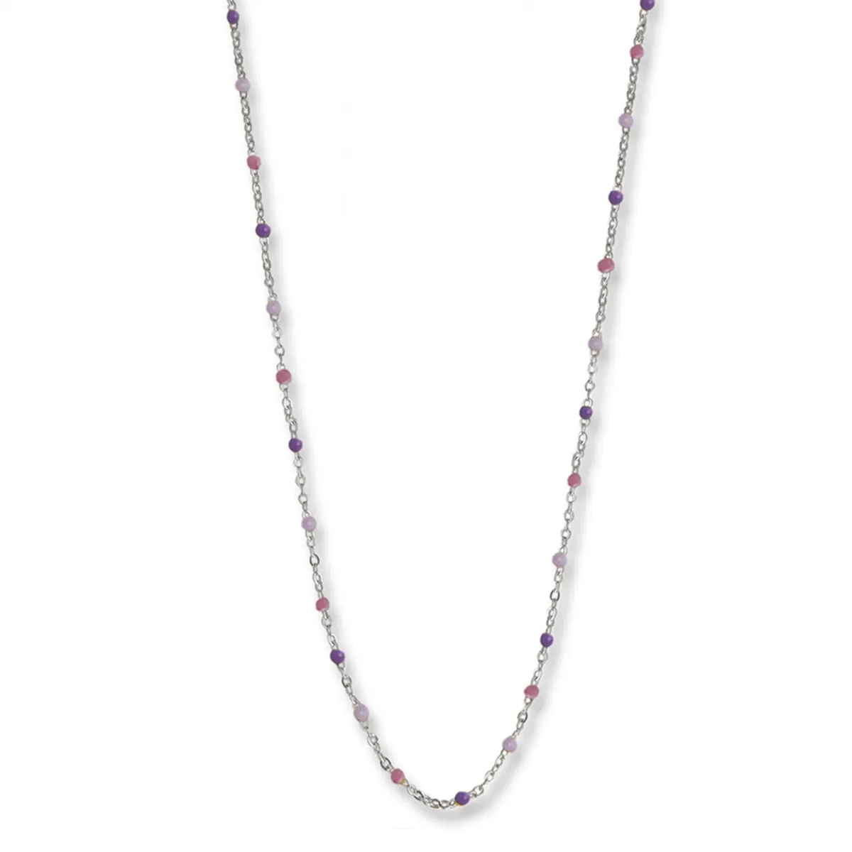 Jeberg Jewellery - Lavender Beaded halskæde sølv sterlingsølv