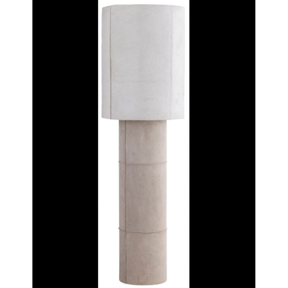 Joanna gulvlampe i ruskind og cowhair H150 cm 1 x E27 - Beige/Natur