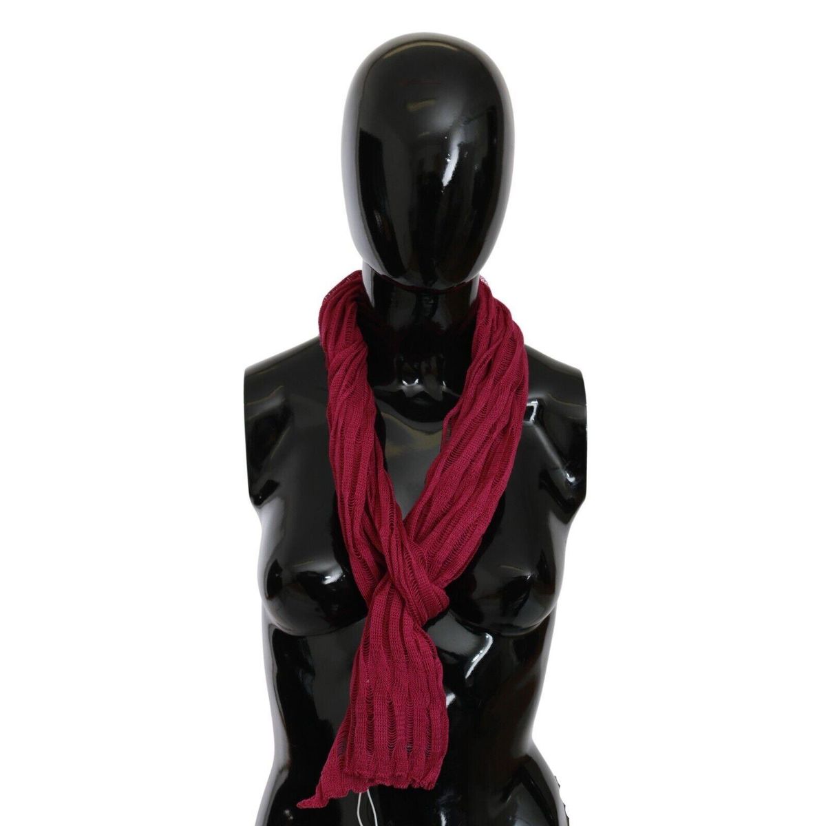 John Galliano Bordeaux Elegance Foulard Shawl Scarf