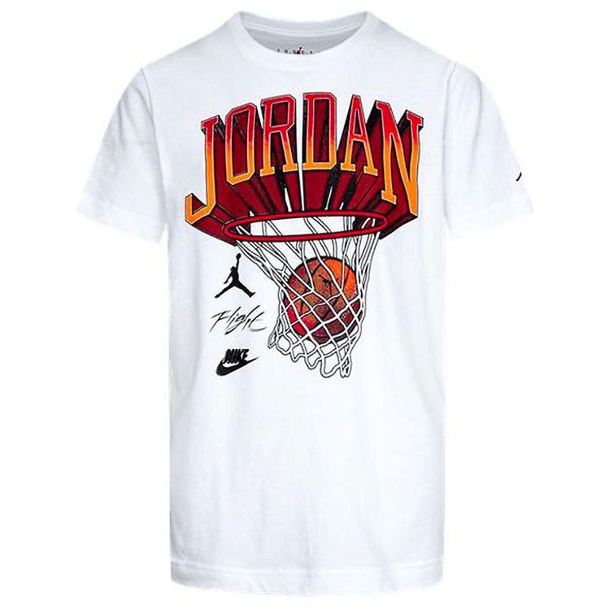 Jordan T-shirt - Hoop Style - Hvid m. Print