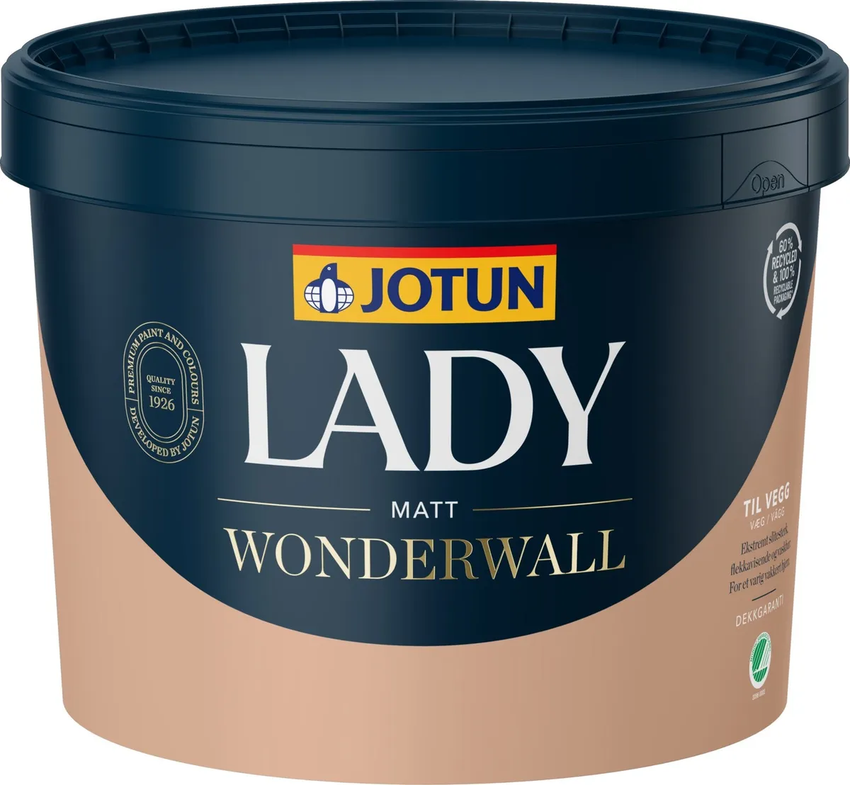 Jotun Lady Wonderwall Glans 5 - Robust & Vaskbar Vægmaling - 0.68 L - Maling