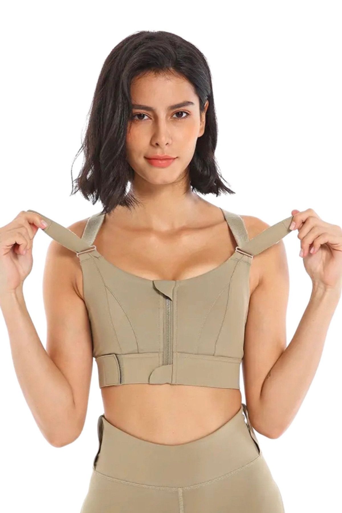 Justerbar sports-bh Tan - Large / Tan