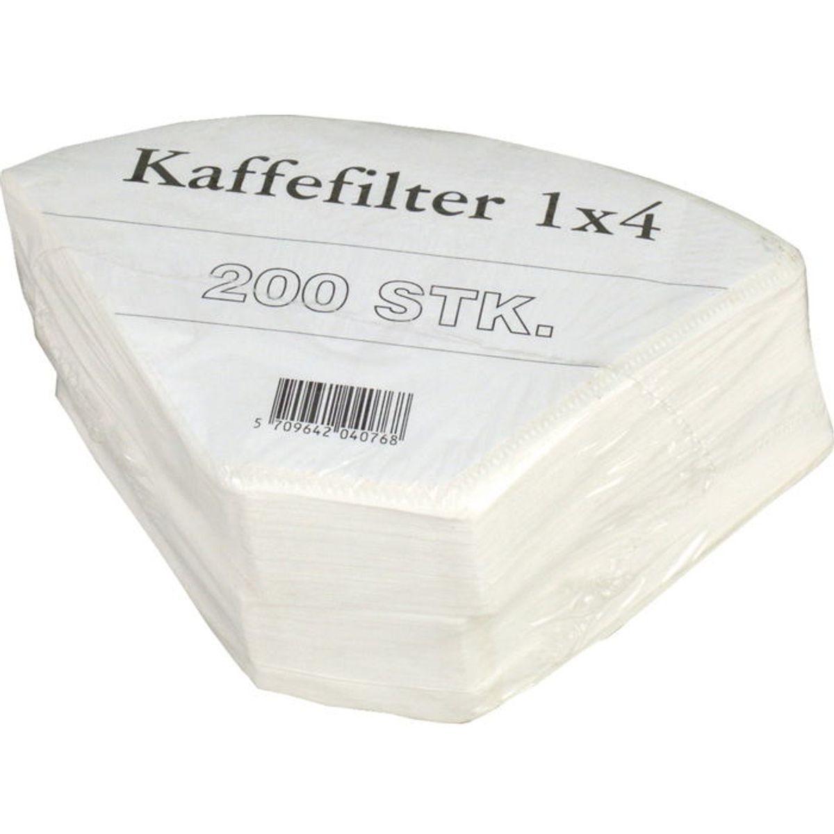 Kaffefiltre 1 x 4 hvid 200 stk