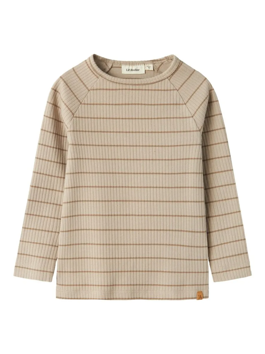 Kail langærmet slim top - PURE CASHMERE - 104