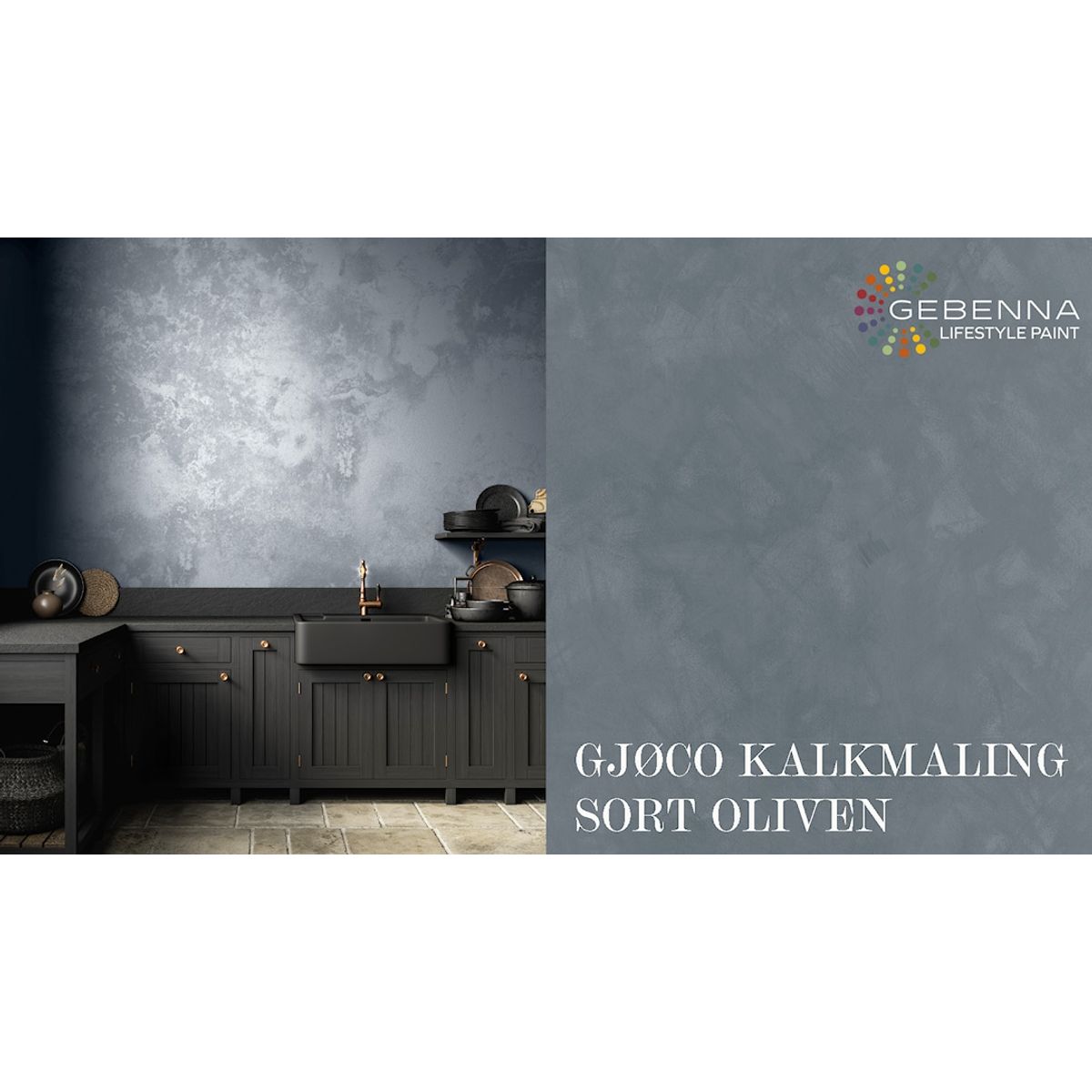 Kalkmaling 356 Sort Oliven 2,7 l