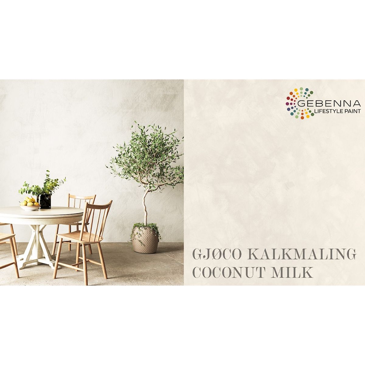 Kalkmaling 393 Coconut Milk 0,68 l