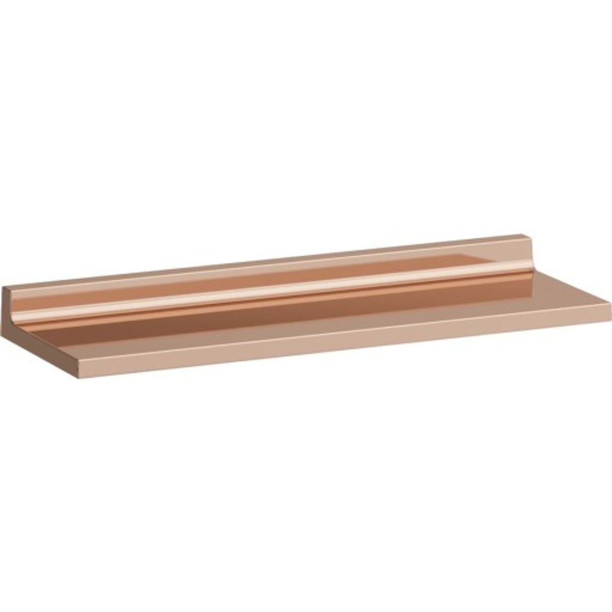 Kartell Laufen Shelfish hylde, 45x11,5 cm, kobber