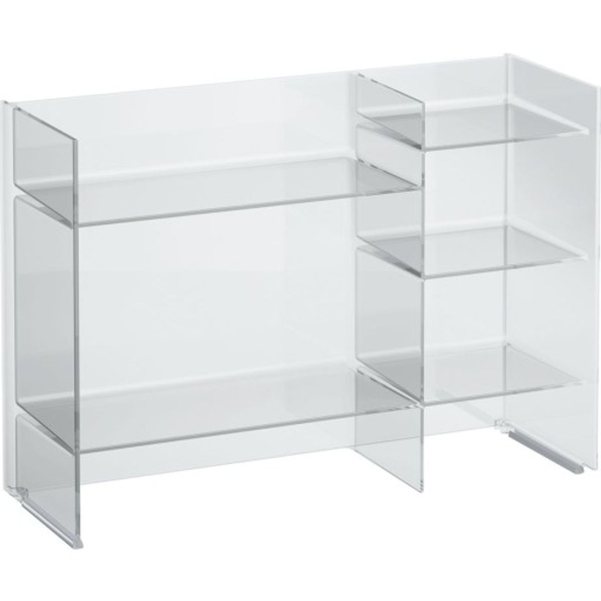 Kartell Laufen Sound Rack reol, 75x53 cm, transparent