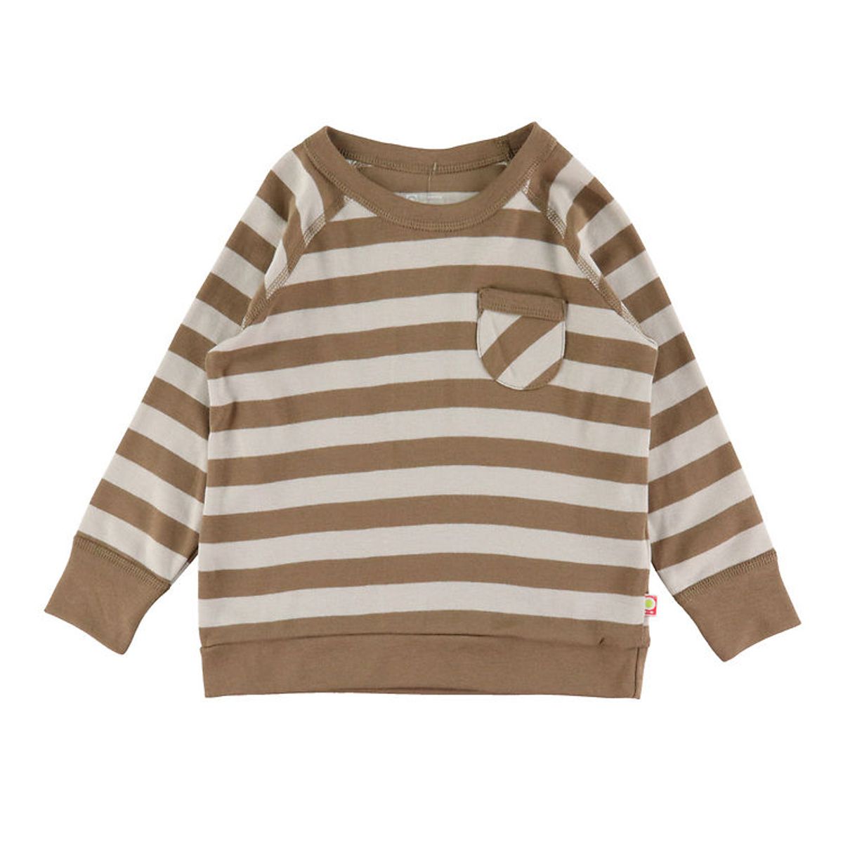 Katvig Bluse - Brun/Beige Stribet