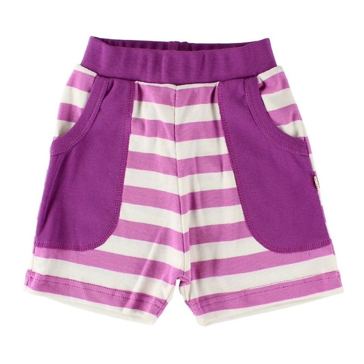 Katvig Sweatshorts - Fuchsia/Hvidstribet