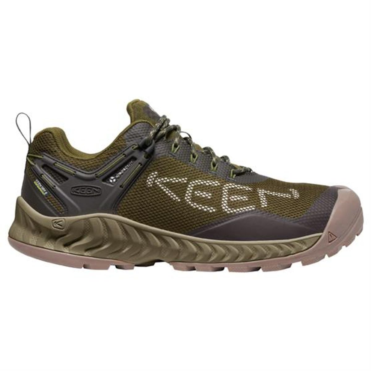 Keen Mens NXIS EVO Waterproof, Dark Olive / Black Olive