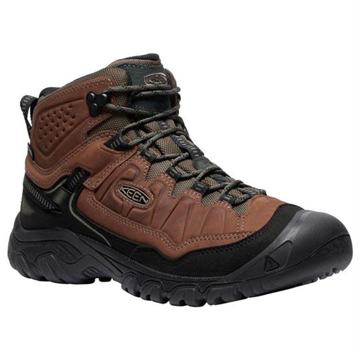 Keen Mens Targhee IV Mid WP, Bison / Black