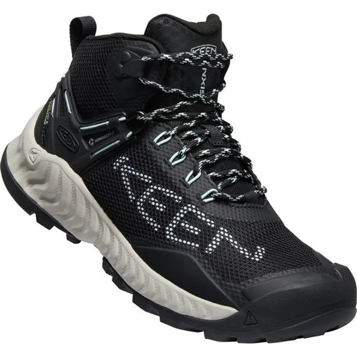 Keen Womens NXIS EVO Mid WP, Black / Blue Glass