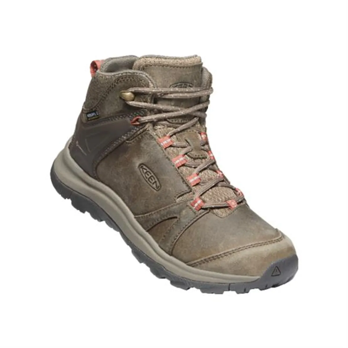 Keen Womens Terradora II Leather Mid WP, Brindle / Redwood