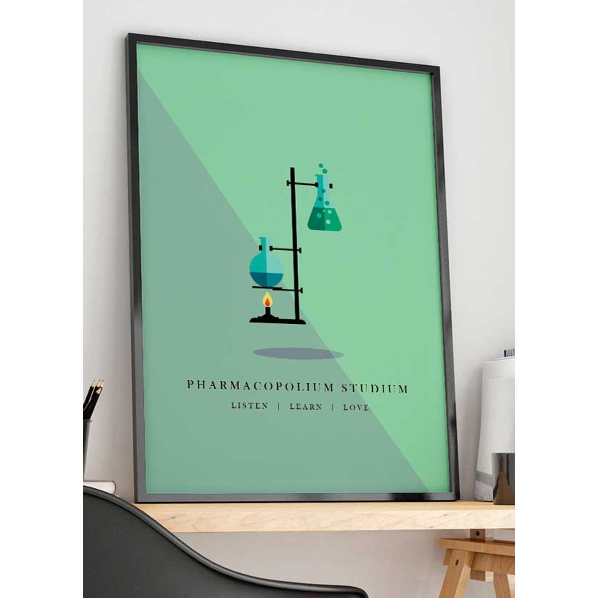 Kemistuderende-plakat - 50 x 70 cm - Kr. 279,-