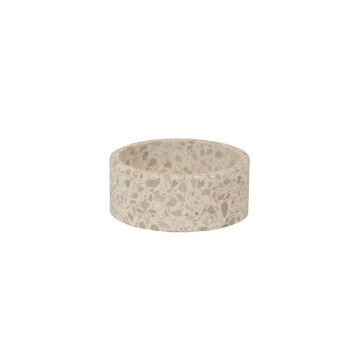 Kentucky Dog Bowl Terrazzo Stone - Beige