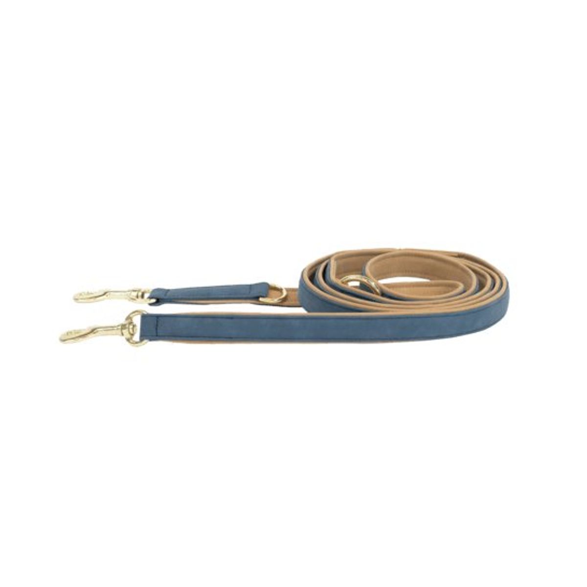 Kentucky Dog Lead Vegan Leather - Navy/Beige - 250cm