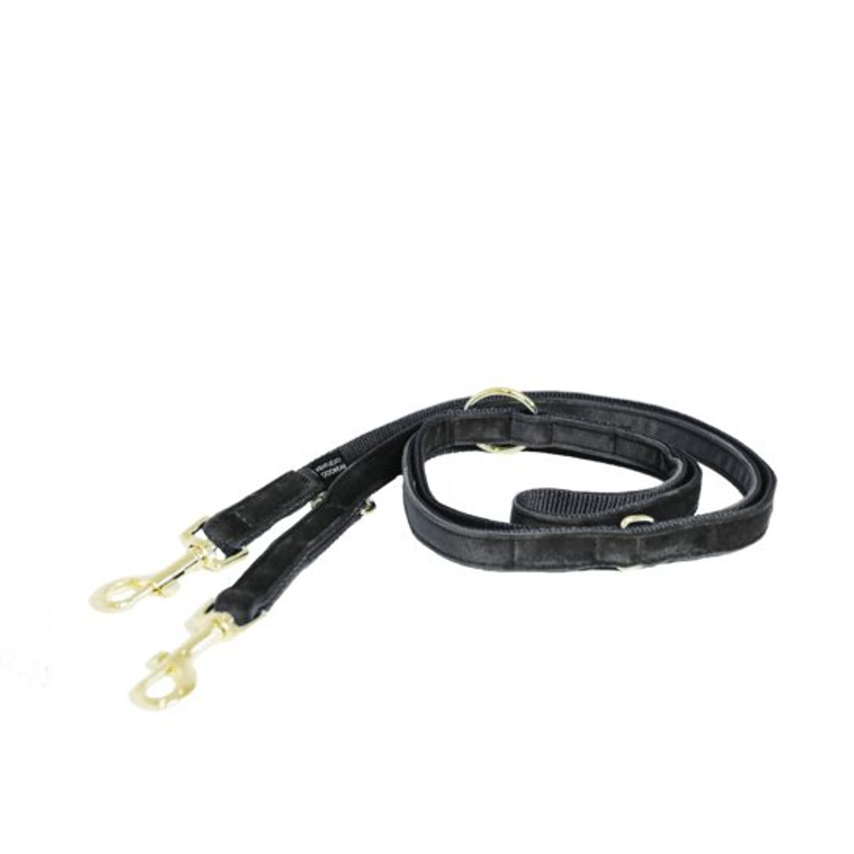 Kentucky Dog Lead Velvet - Sort - 2m