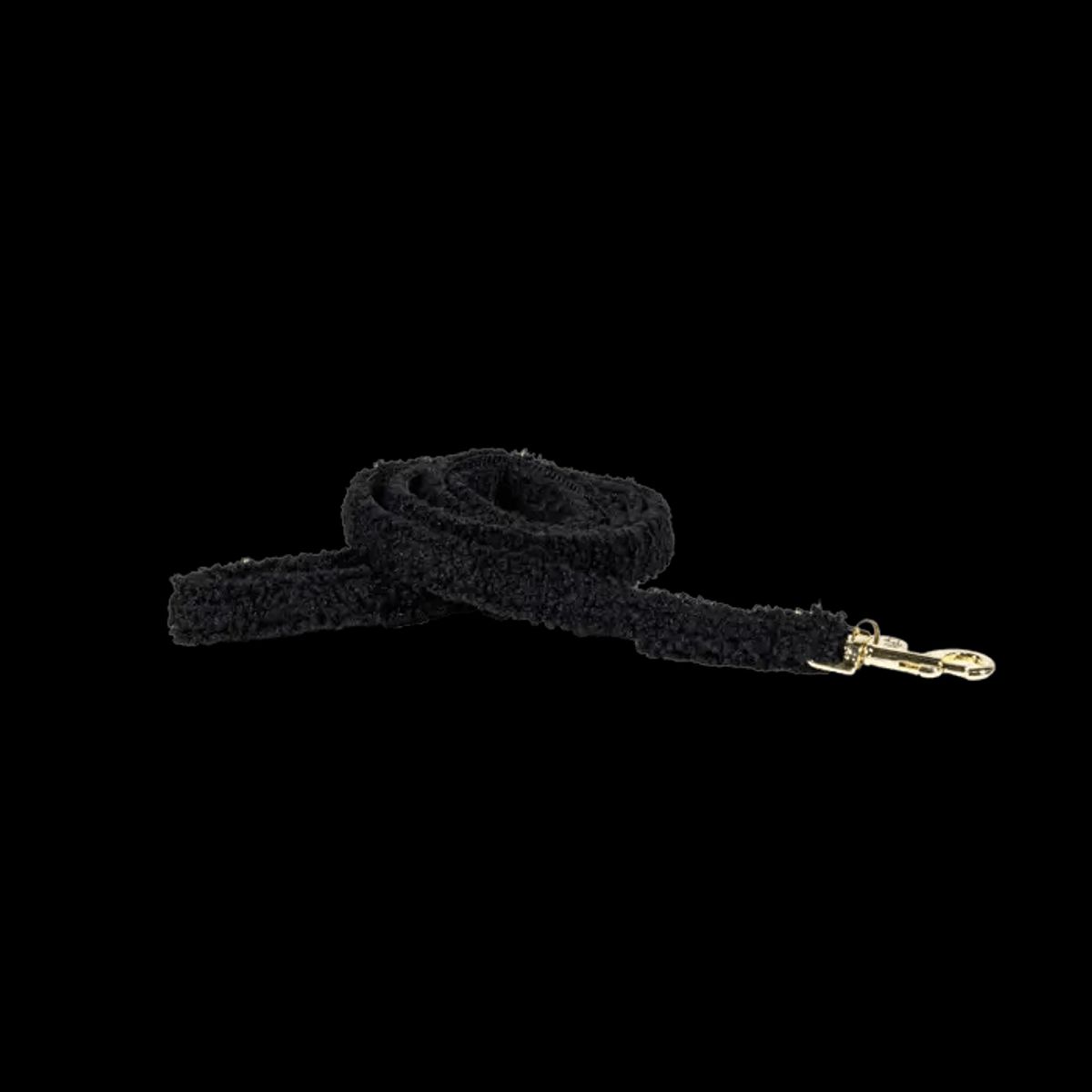 Kentucky Dog Leash Teddy Fleece 120 cm - Sort