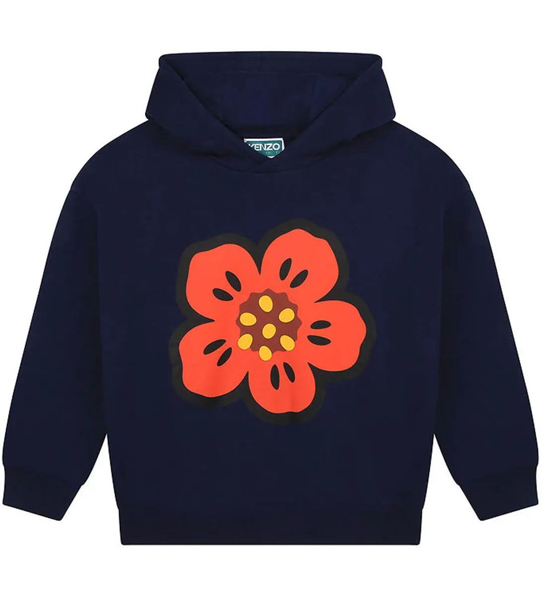 Kenzo Hættetrøje - Navy/Rød m. Blomst