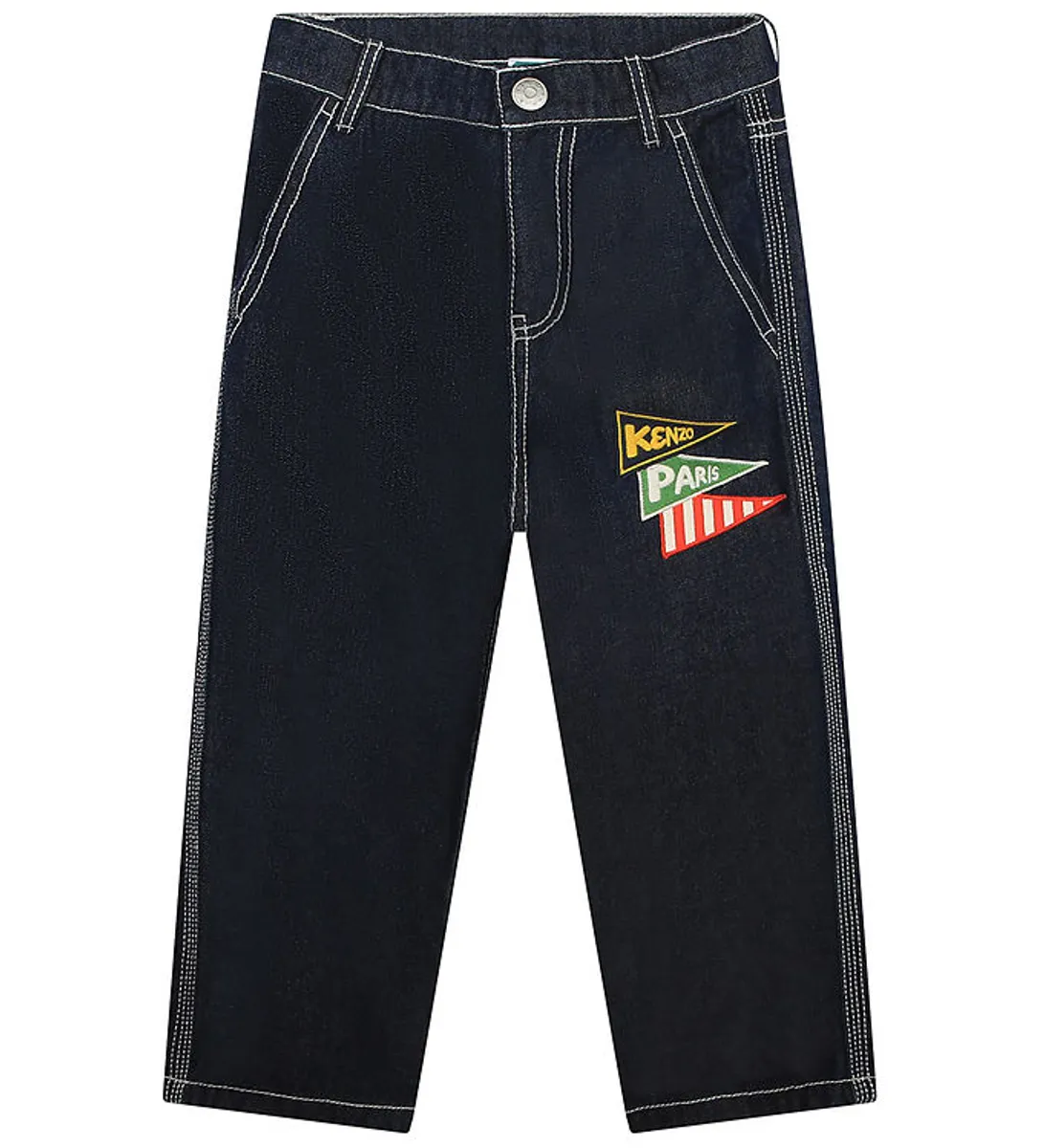 Kenzo Jeans - Raw Denim m. Patches