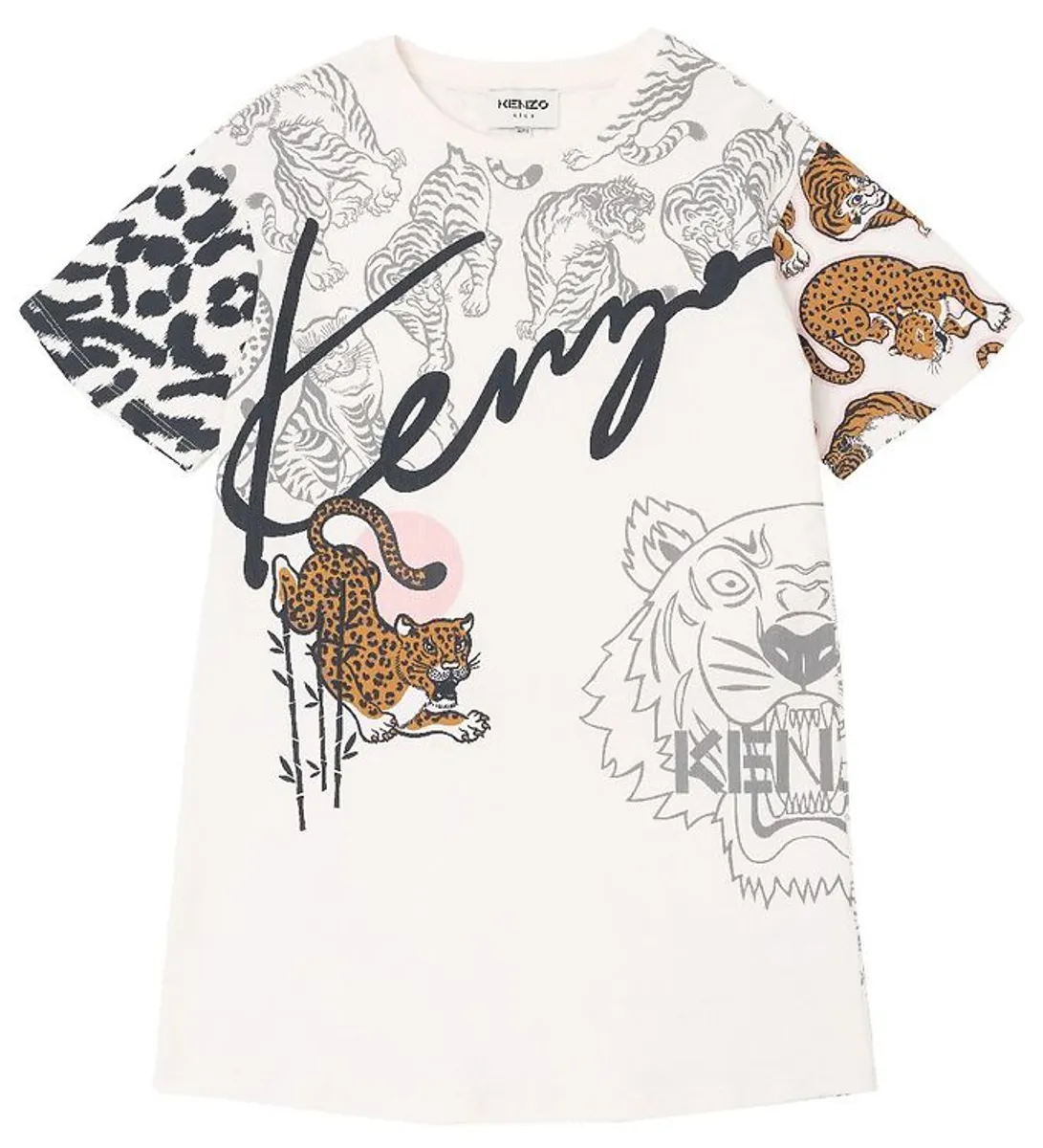 Kenzo Kjole - Off White m. Print