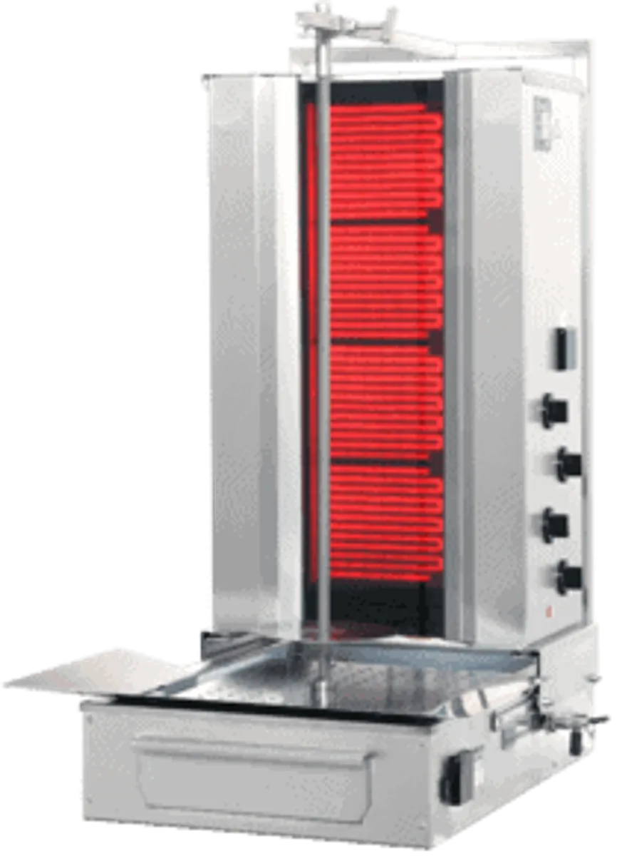 Keramisk Kebabgrill m. bund motor - EL - 50kg