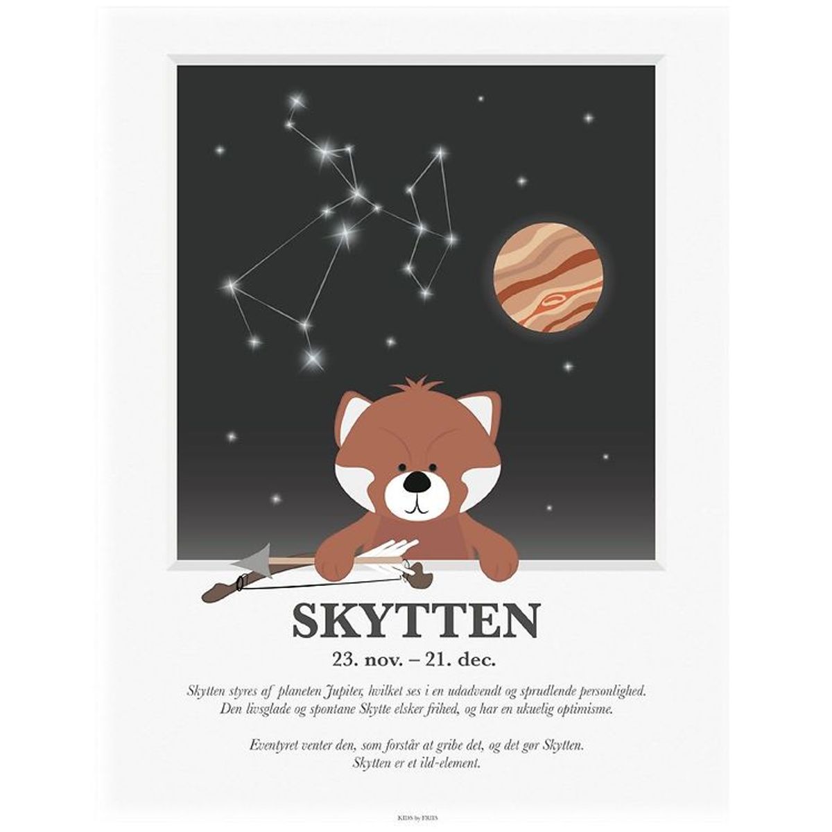 Kids by Friis Plakat - Stjernetegn - Skytten