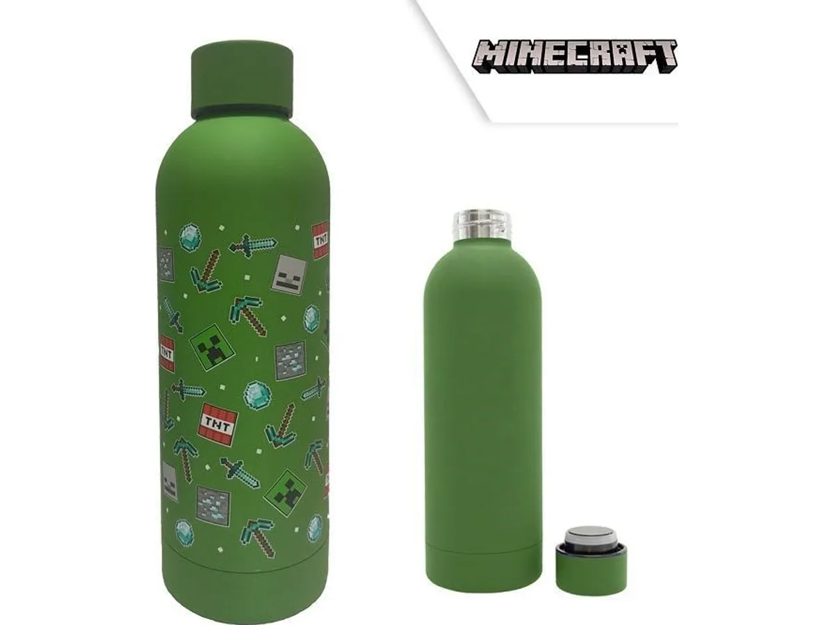 Kids Licensing Minecraft Drikkeflaske I Rustfrit Stål 500 Ml