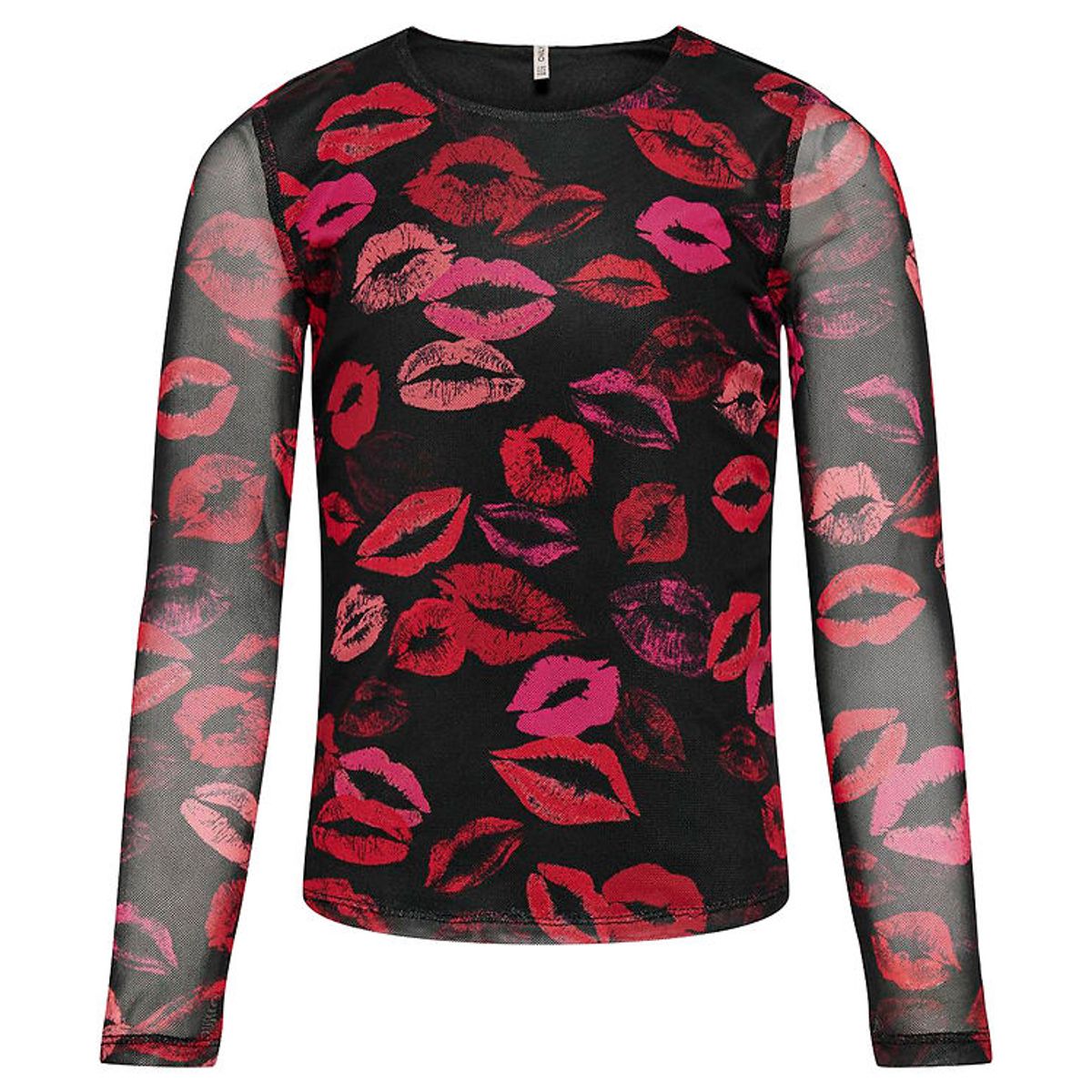 Kids Only Bluse - KogParis - Black/Fading Lips