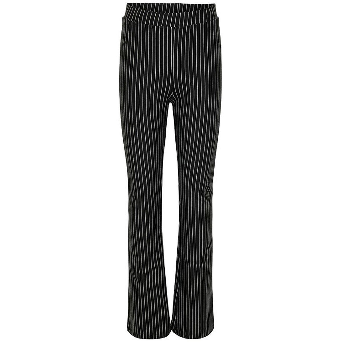 Kids Only Bukser - KogBlair Striped Flared - Black/Cloud Dancer