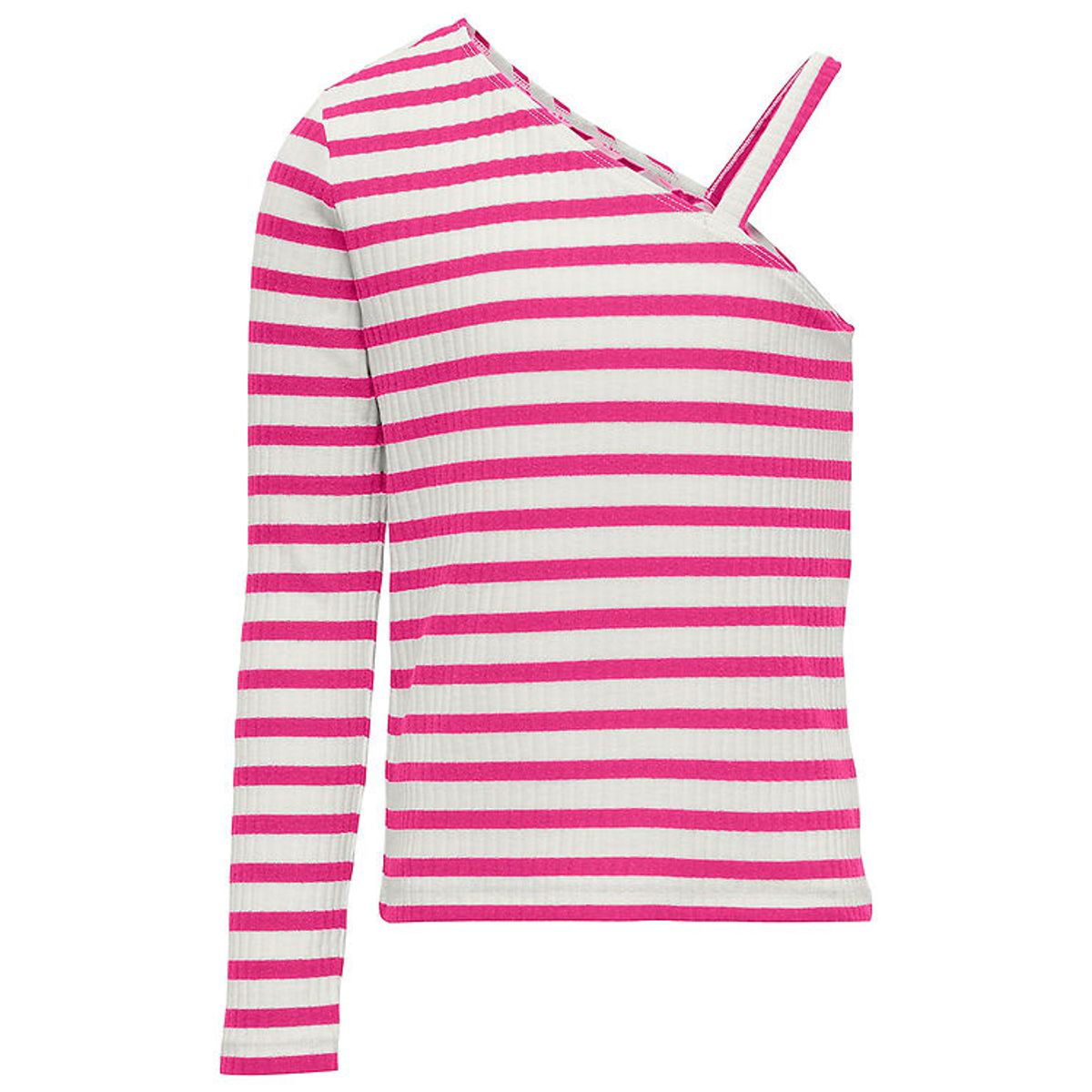 Kids Only Top - KogNella - Cloud Dancer/StripesRaspberry Rose