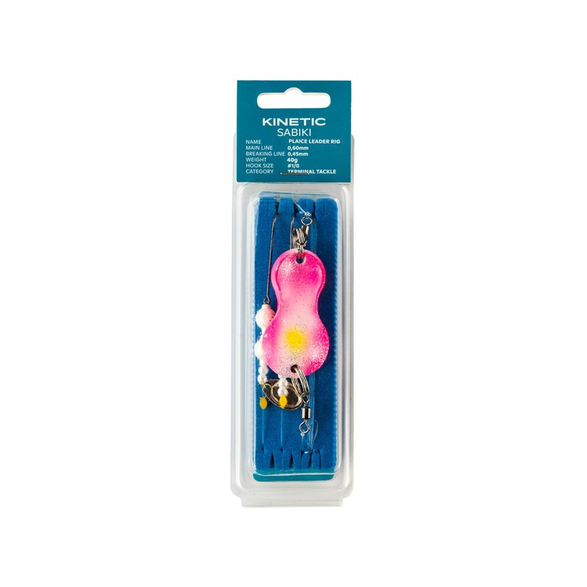 Kinetic Sabiki Plaice Leader Fladfiske forfang 1# Kinky Pinky 40g