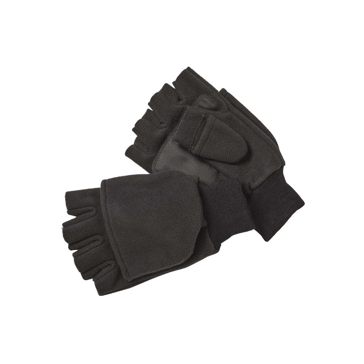 Kinetic Wind Stop Foldover Mitt Black L