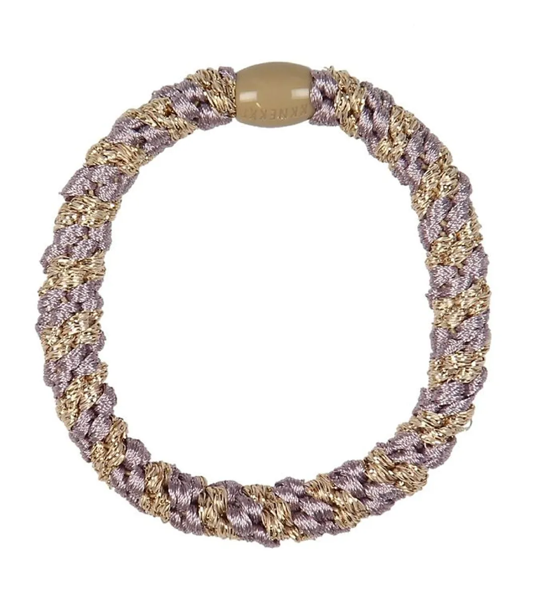 Kknekki Hårelastik - Lavendel/Beige Glimmer