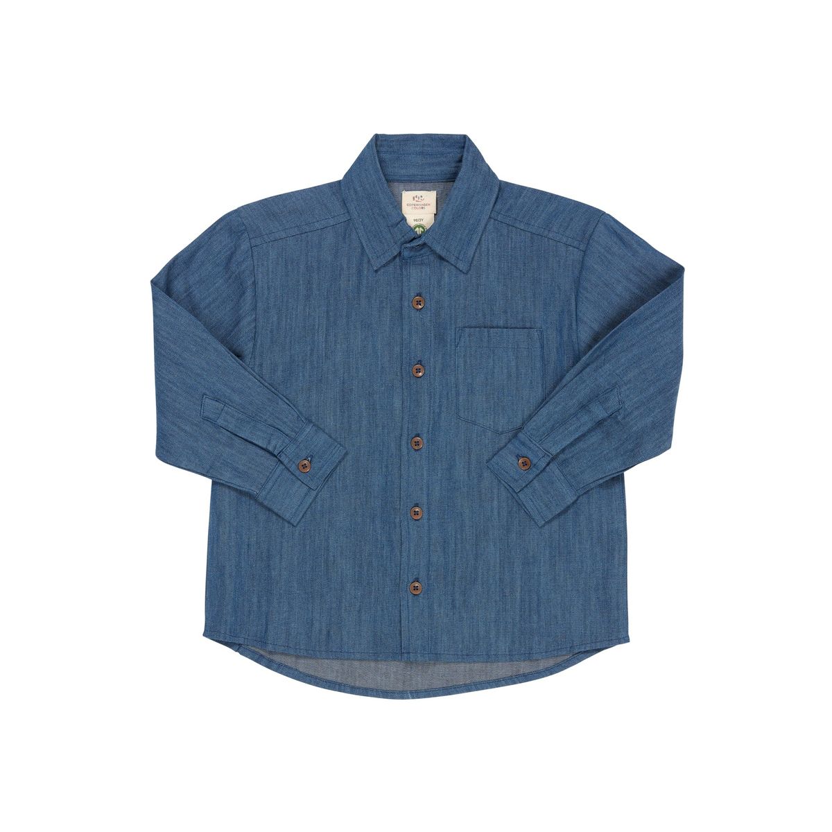 KLASSISK LET DENIM SKJORTE - LT DENIM BLUE - LT DENIM BLUE / 104