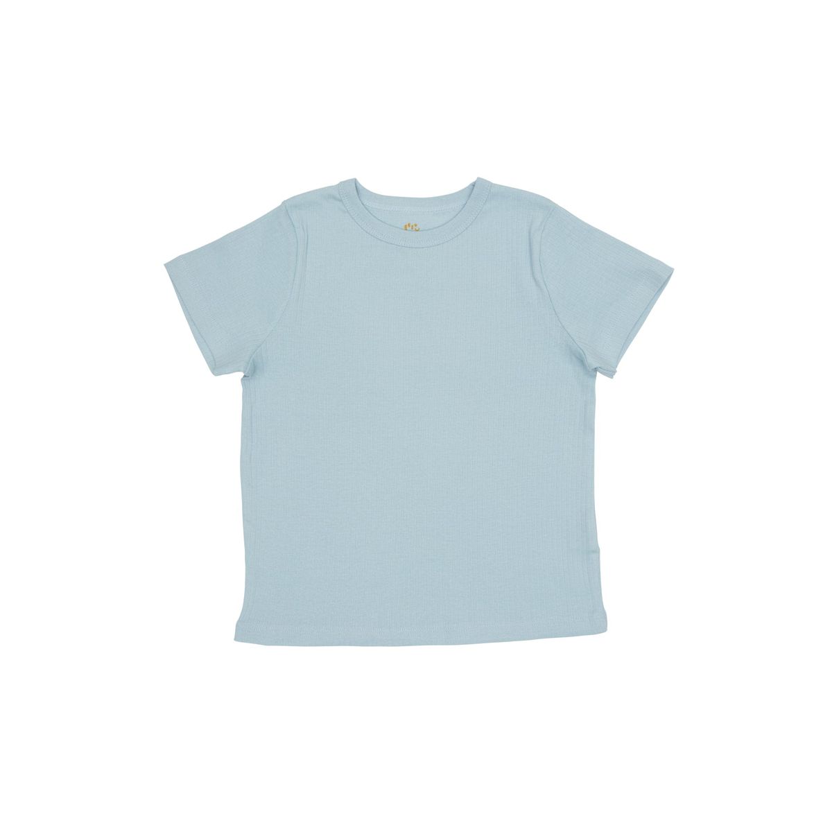 KLASSISK RIB T-SHIRT - LT BLUE - LT BLUE / 104