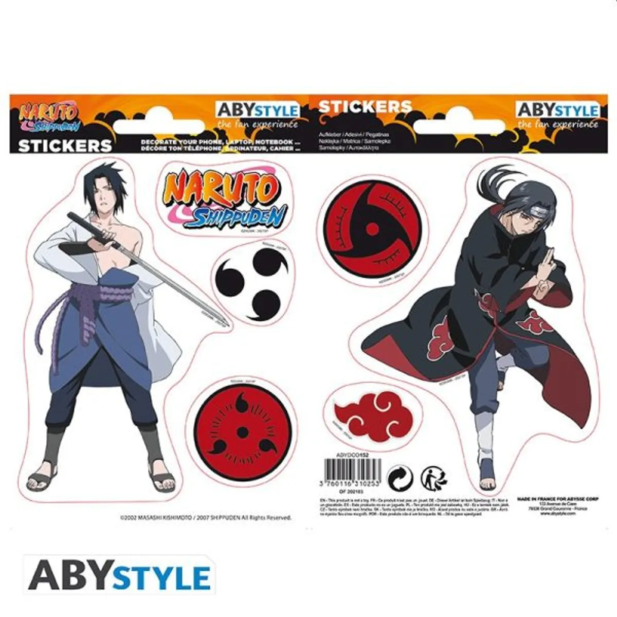 KlistermÃ¦rker/Stickers - Naruto Shippuden: Sasuke/Itachi