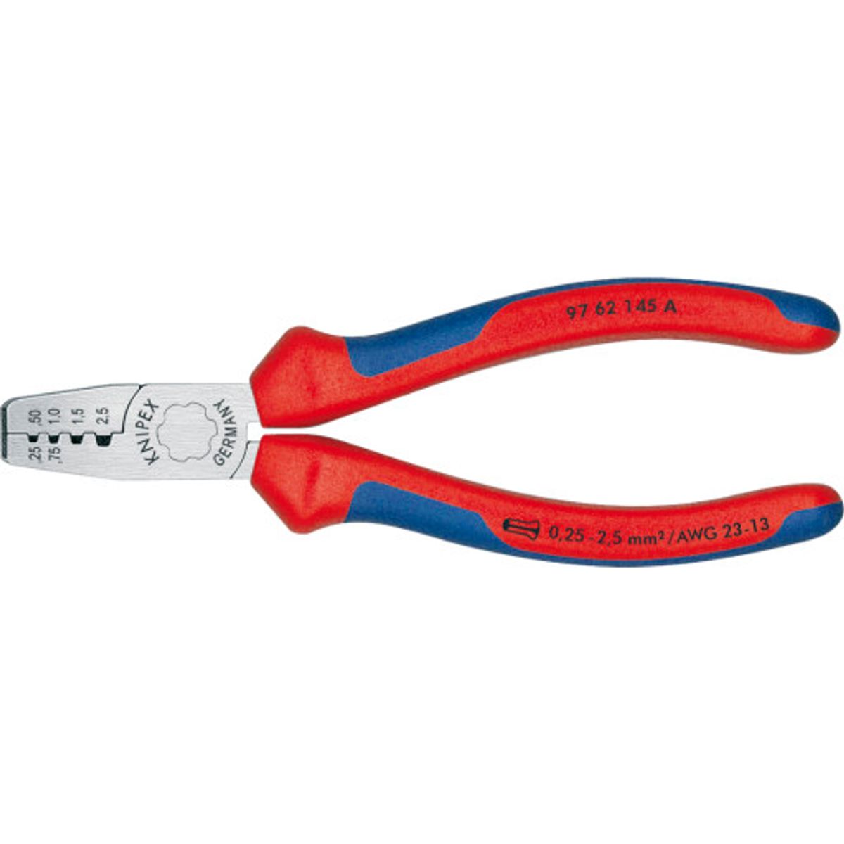 KNIPEX crimptang til kabeltyller 0,25-2,5mm² - 145 mm