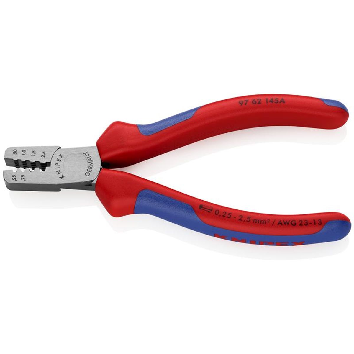 Knipex Crimptang til kabeltyller med flerkomponent-håndtag 145 mm