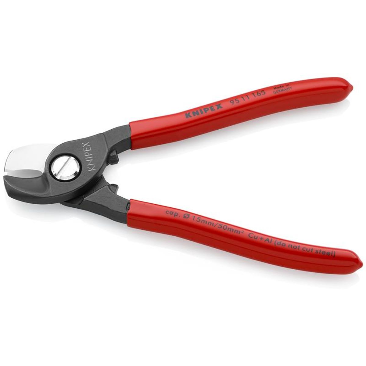 Knipex Kabelsaks bruneret, betrukket med kunststof 165 mm