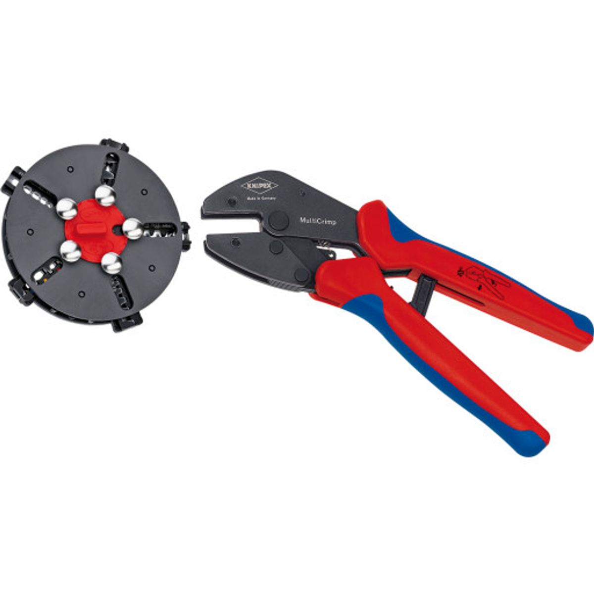 Knipex Multicrimptang 250 mm med 5 skifteindsatser