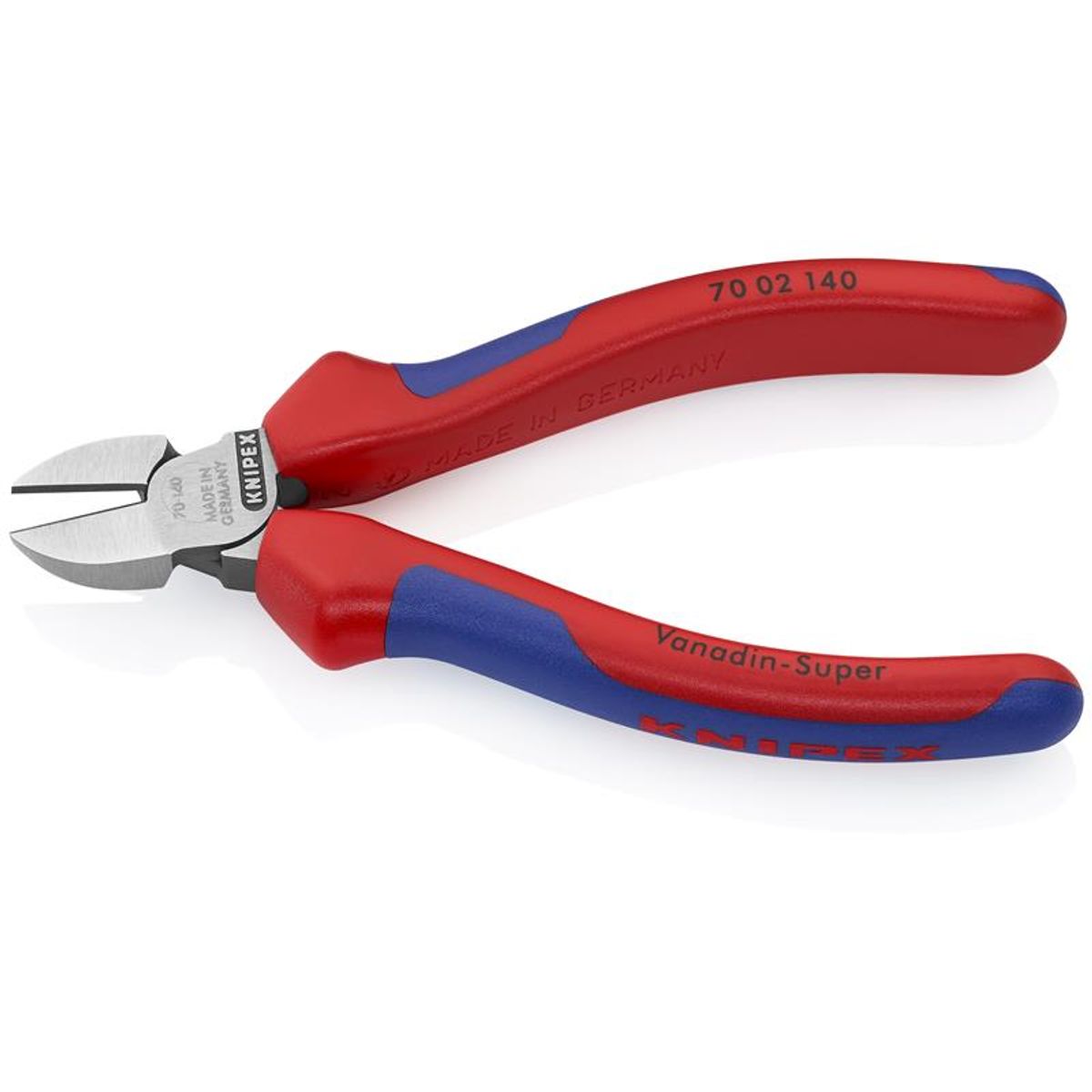 Knipex Skævbider sort atramenteret, med flerkomponent-håndtag 140 mm