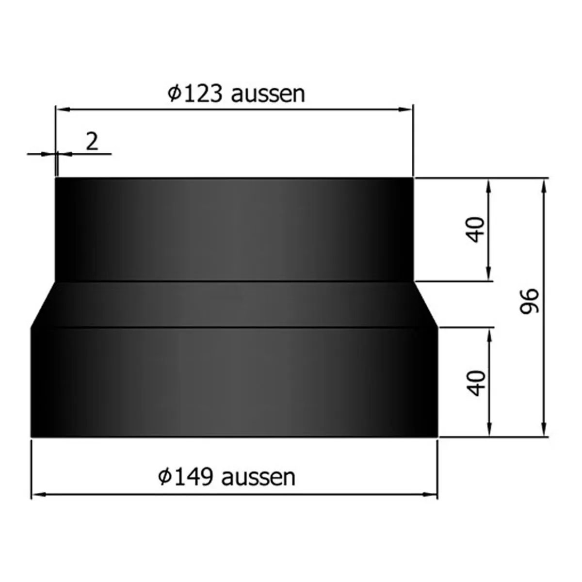 Kobling Ø125 mm