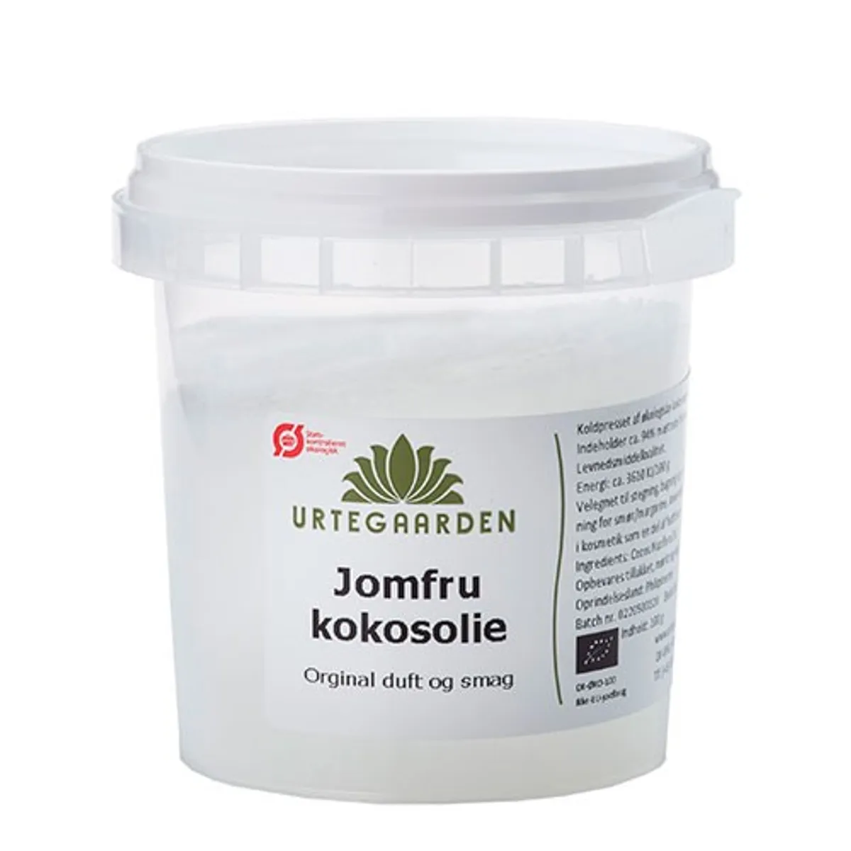 Kokosolie jomfru Økologisk - 100 gram - Urtegaarden