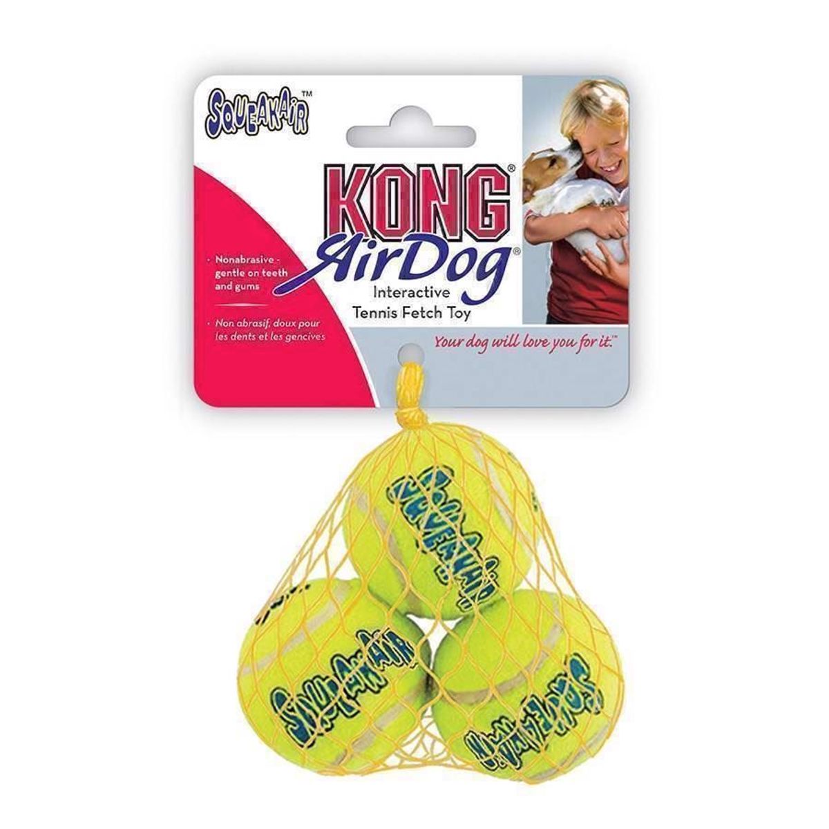 Kong Airdog tennisbolde, 3 stk, small