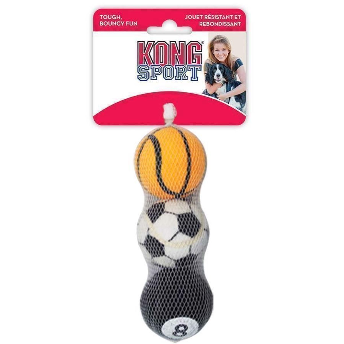 KONG Sports Balls, 3 styk medium