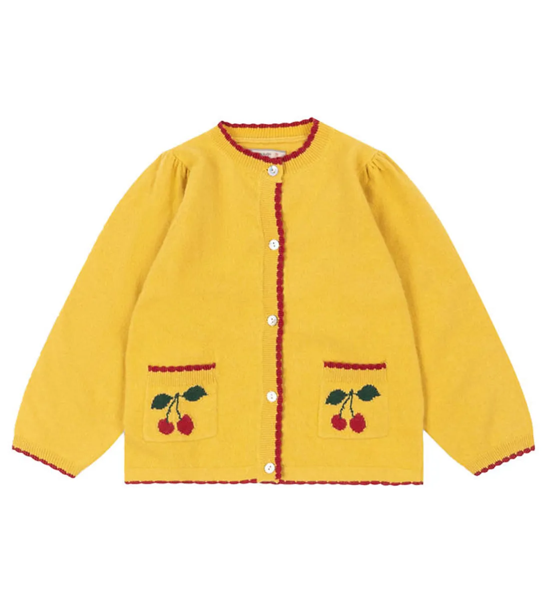 Konges Sløjd Cardigan - Bomuld/Uld - Alexa - Yolk Yellow